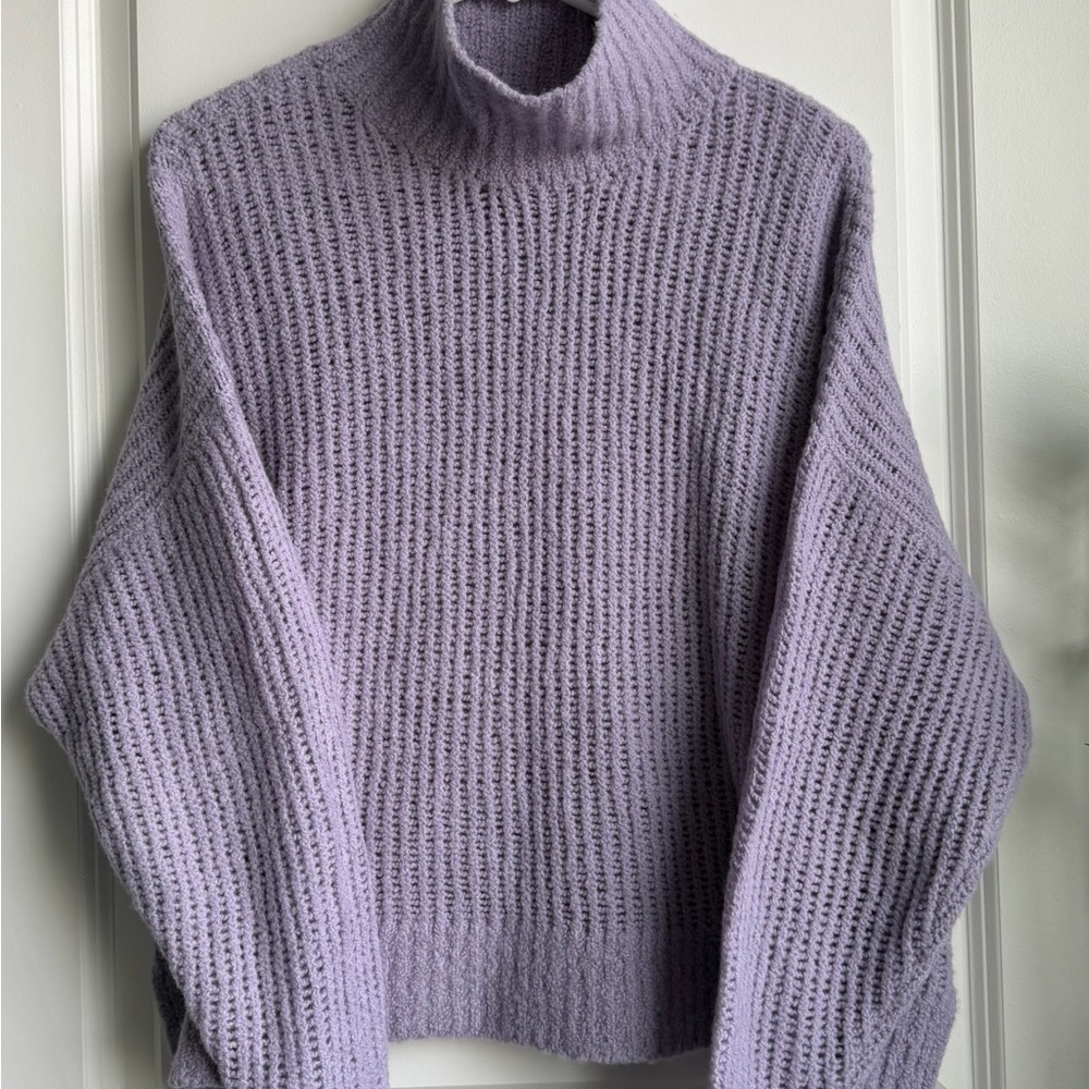 Spiritual Gangster Eva Funnel Neck Cable Knit Sweater | Size S